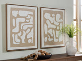 Hoover Furniture Outlet - Ashley Furniture - Waldett Wall Art (Set of 2) - Wall Art Set (Set of 2) - A8000503